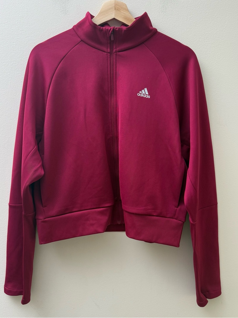 adidas Magenta Zip-Up Track Jacket